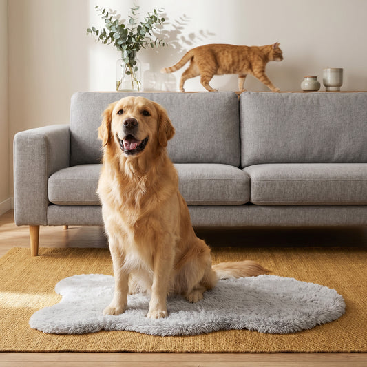 Puprug Faux Fur Orthopedic Dog Bed | Fur Rug Pet Bed Mat - Nala