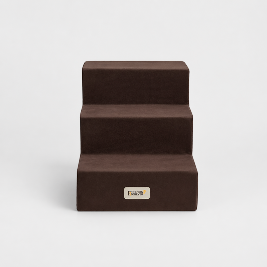 3-Step Pet Stairs | Dog Stairs - Milo/Cocoa