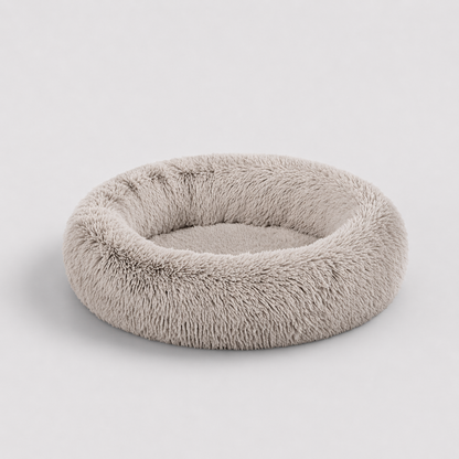 Calming Dog Bed & Cat Bed | Oval Pet Bed with Memory Foam - Serena/Tan