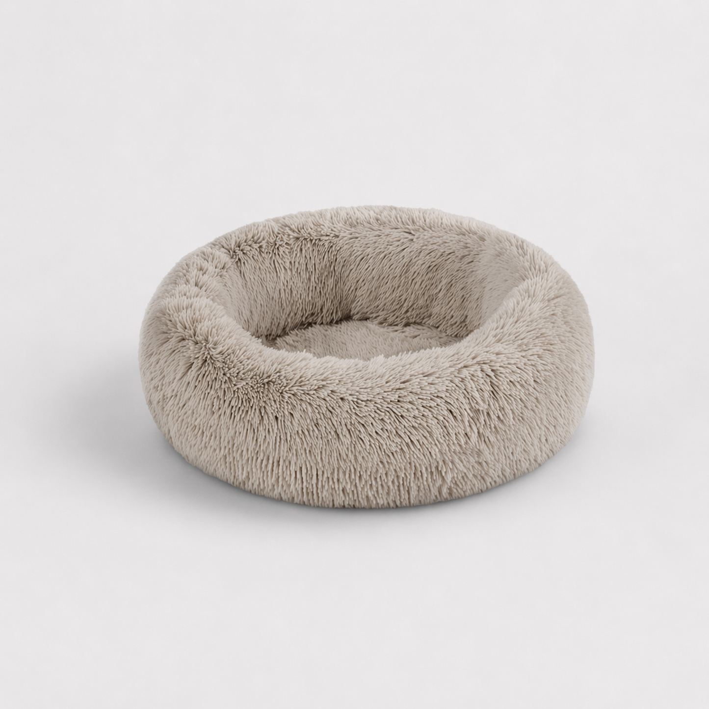 Calming Dog Bed & Cat Bed | Oval Pet Bed with Memory Foam - Serena/Tan
