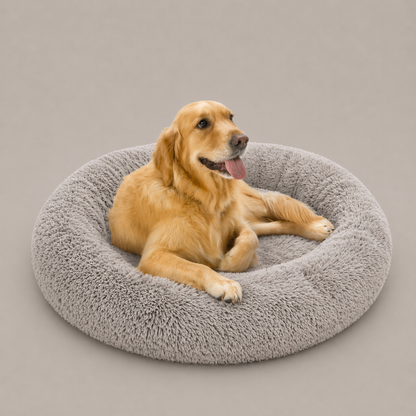 Coco Faux Fur Self Warming Indoor Round Donut Cuddler