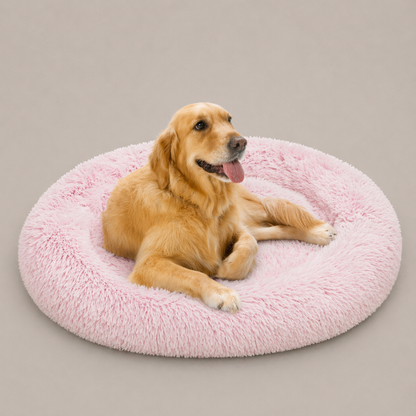 Coco Faux Fur Self Warming Indoor Round Donut Cuddler