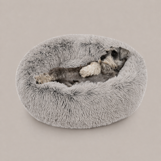 Coco Faux Fur Self Warming Indoor Round Donut Cuddler
