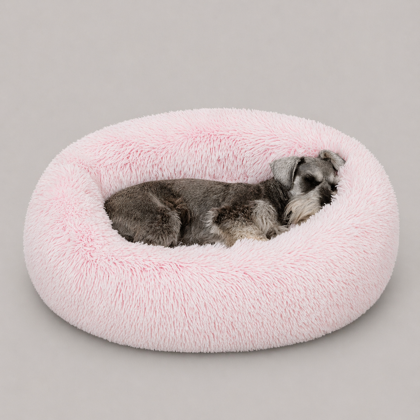 Coco Faux Fur Self Warming Indoor Round Donut Cuddler