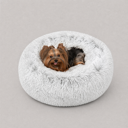 Coco Faux Fur Self Warming Indoor Round Donut Cuddler