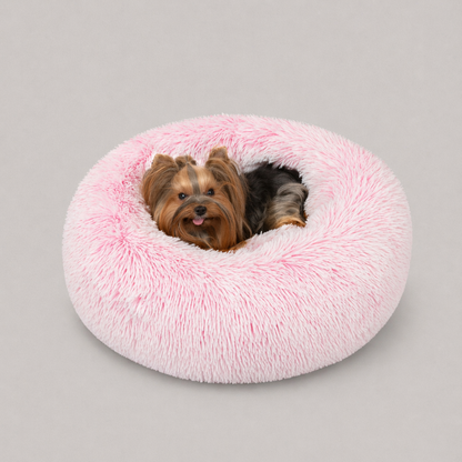 Coco Faux Fur Self Warming Indoor Round Donut Cuddler