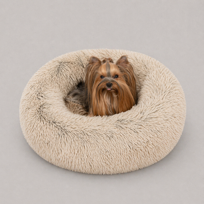 Coco Faux Fur Self Warming Indoor Round Donut Cuddler