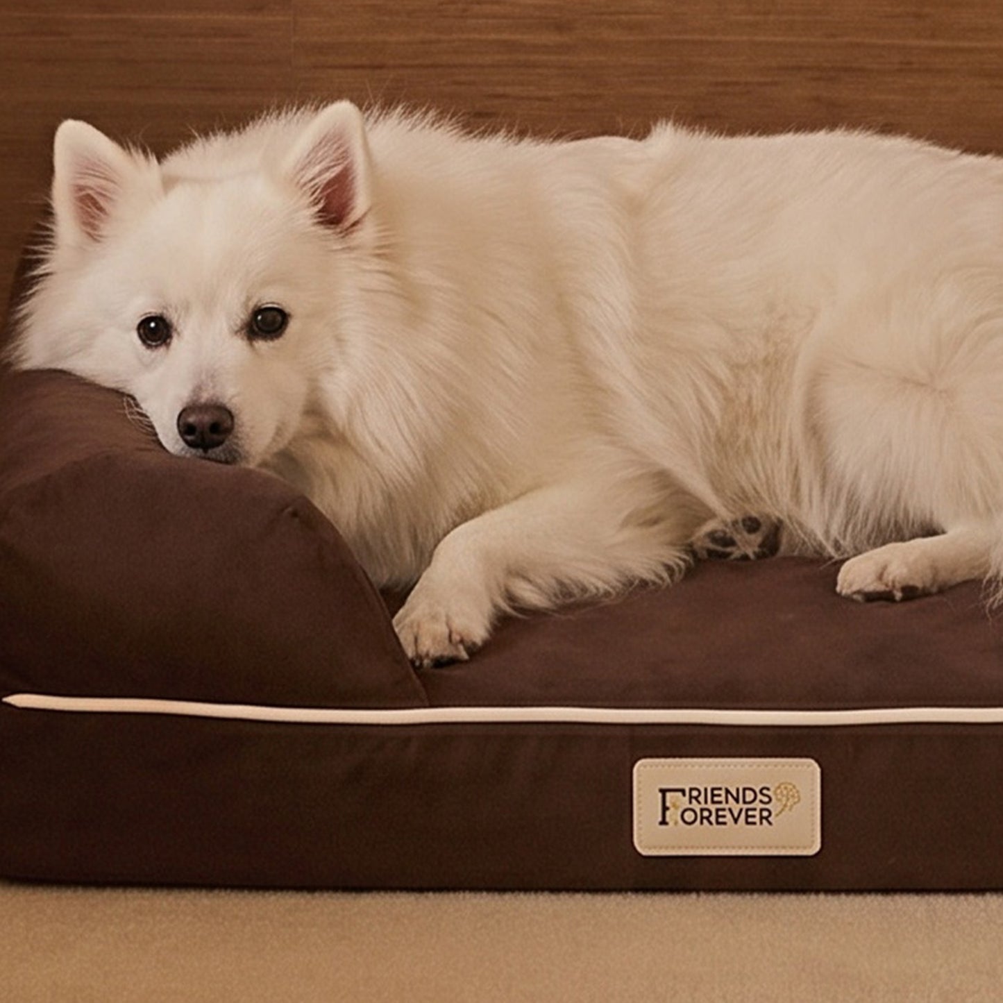 Orthopedic Dog Bed & Cat Bed | Memory Foam Dog Couch Sofa - Platinum