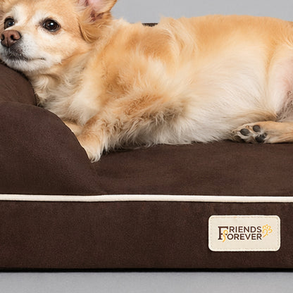 Orthopedic Dog Bed & Cat Bed | Memory Foam Dog Couch Sofa - Platinum