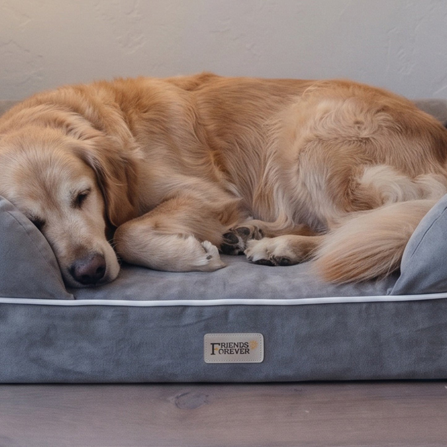 Orthopedic Dog Bed & Cat Bed | Memory Foam Dog Couch Sofa - Platinum