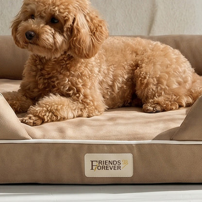 Orthopedic Dog Bed & Cat Bed | Memory Foam Dog Couch Sofa - Platinum