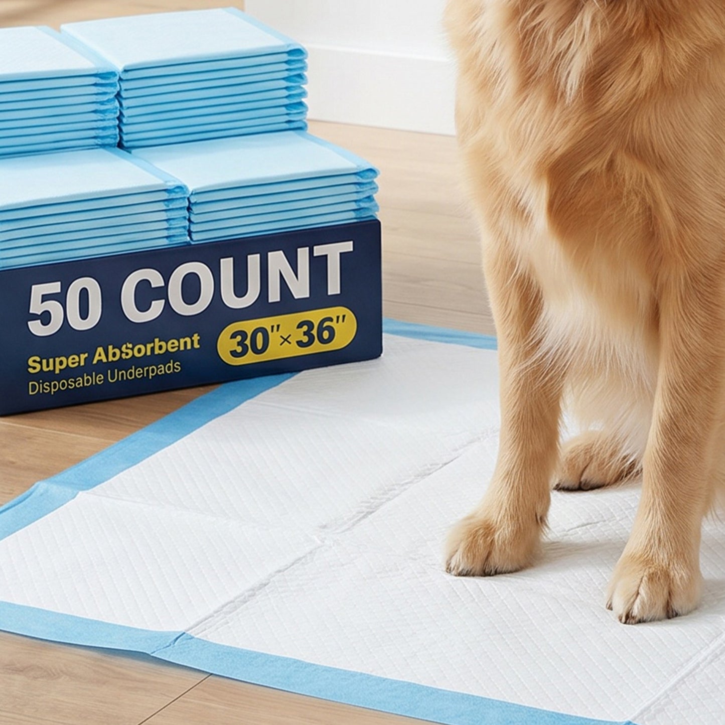 Pureline Disposable Absorbent Pads 28"x34" 50 ct/pk, 1pk