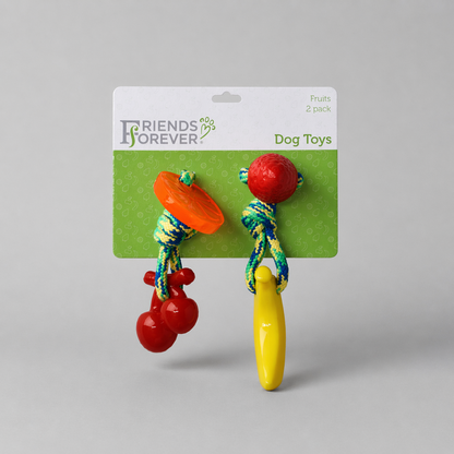 Dog Chew Toys | Dog Rope Toys - Orange and Banana