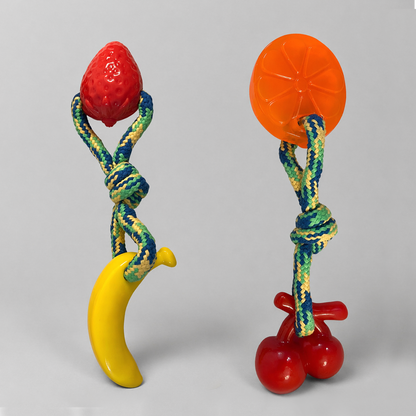 🎁 Dog Chew Toys | Dog Rope Toys - Orange and Banana (100% off)