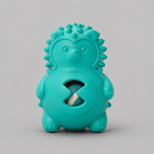 Dog Chew Toys | Squeaky Dog Toys  - Teal Hedgehog
