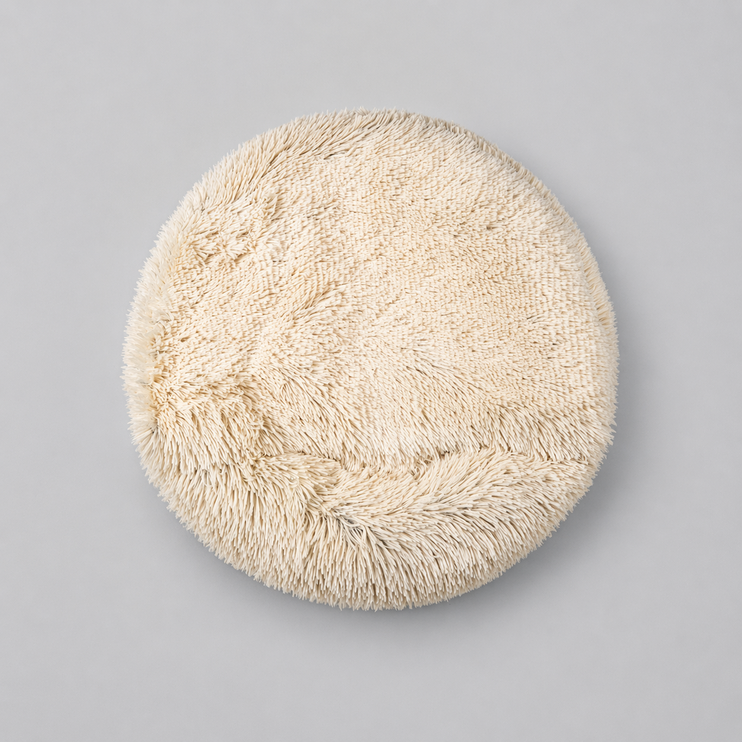 Donut Dog Bed with Hooded Blanket - Luna/Tan