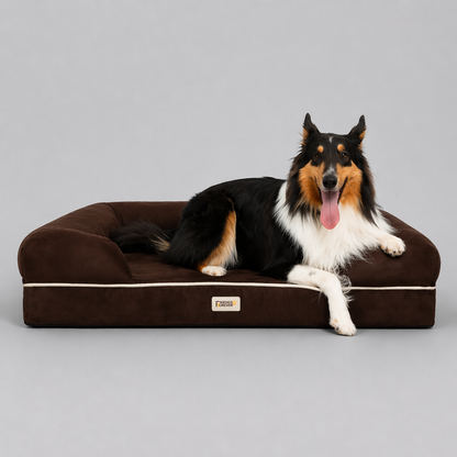 Orthopedic Dog Bed & Cat Bed | Memory Foam Dog Couch Sofa - Platinum