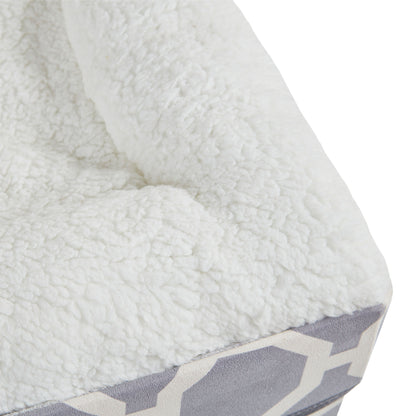 Cat House with Cat Bed | Collapsible Cat Cube Ottoman - Taylor