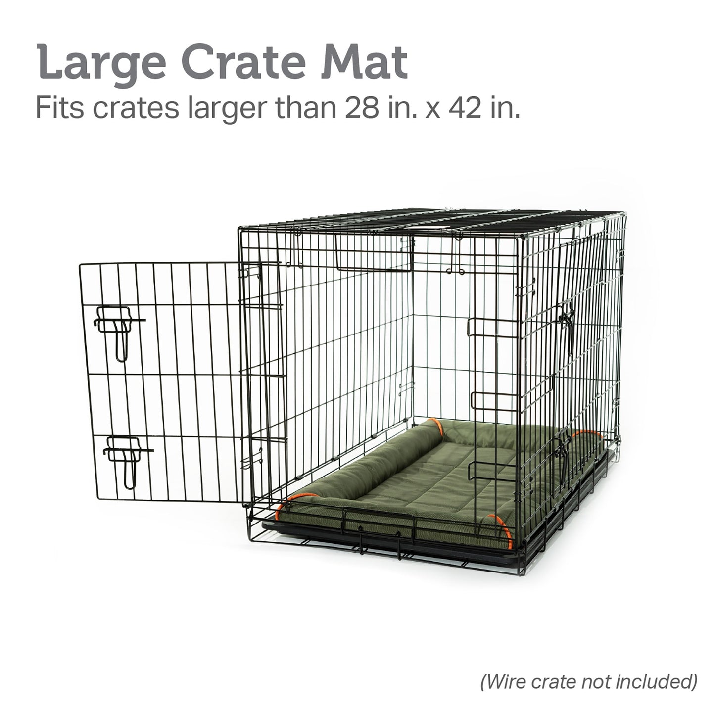Bolster Dog Bed Crate Pad | Dog Crate Bed - Nova