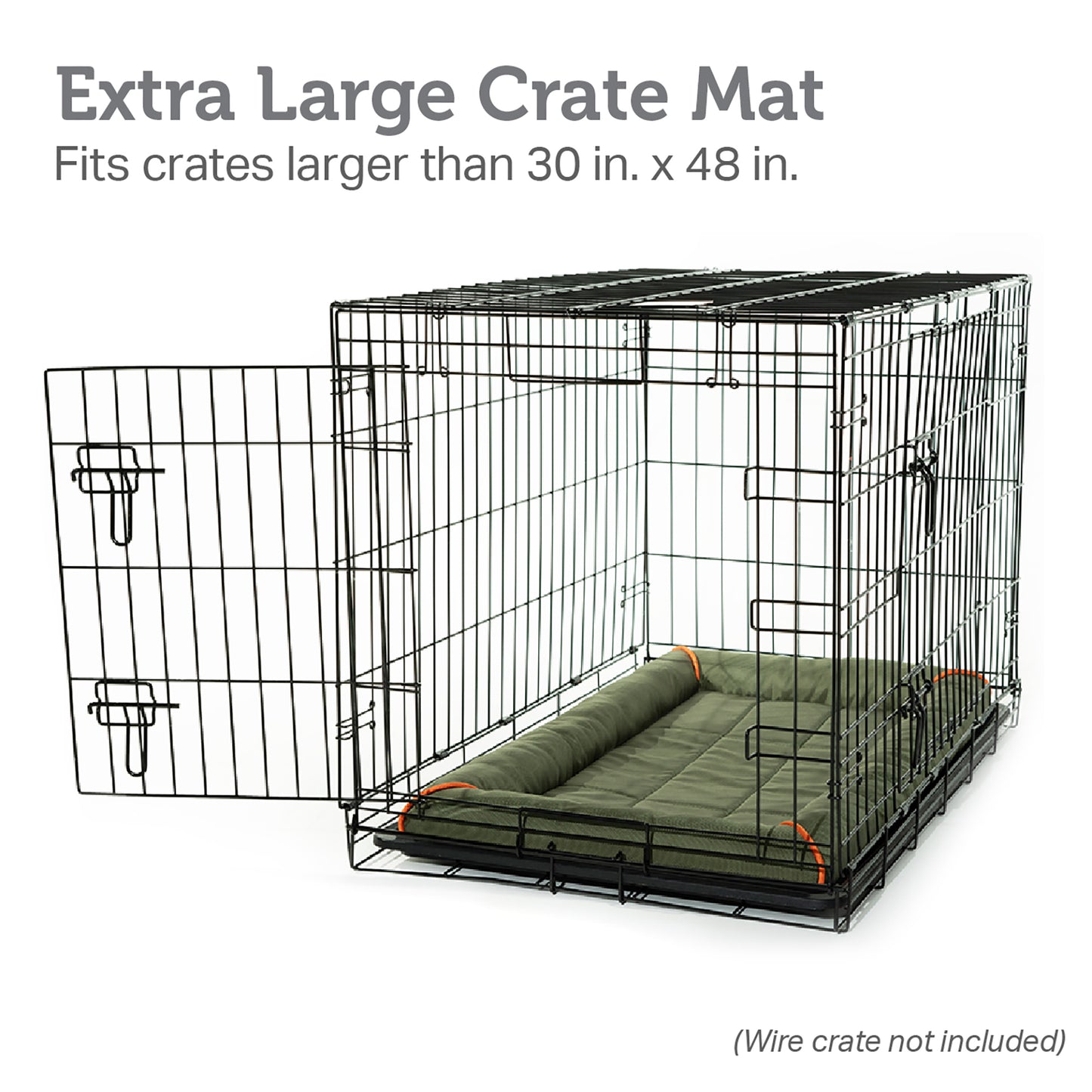 Bolster Dog Bed Crate Pad | Dog Crate Bed - Nova