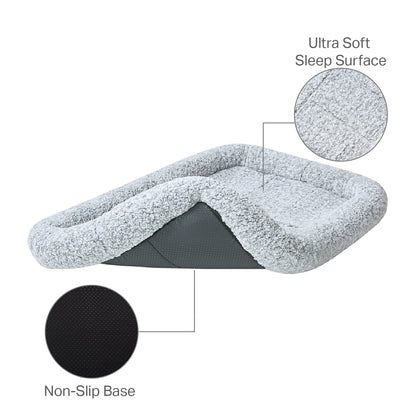 Bolster Dog Bed Crate Mat | Dog Crate Bed - Nova
