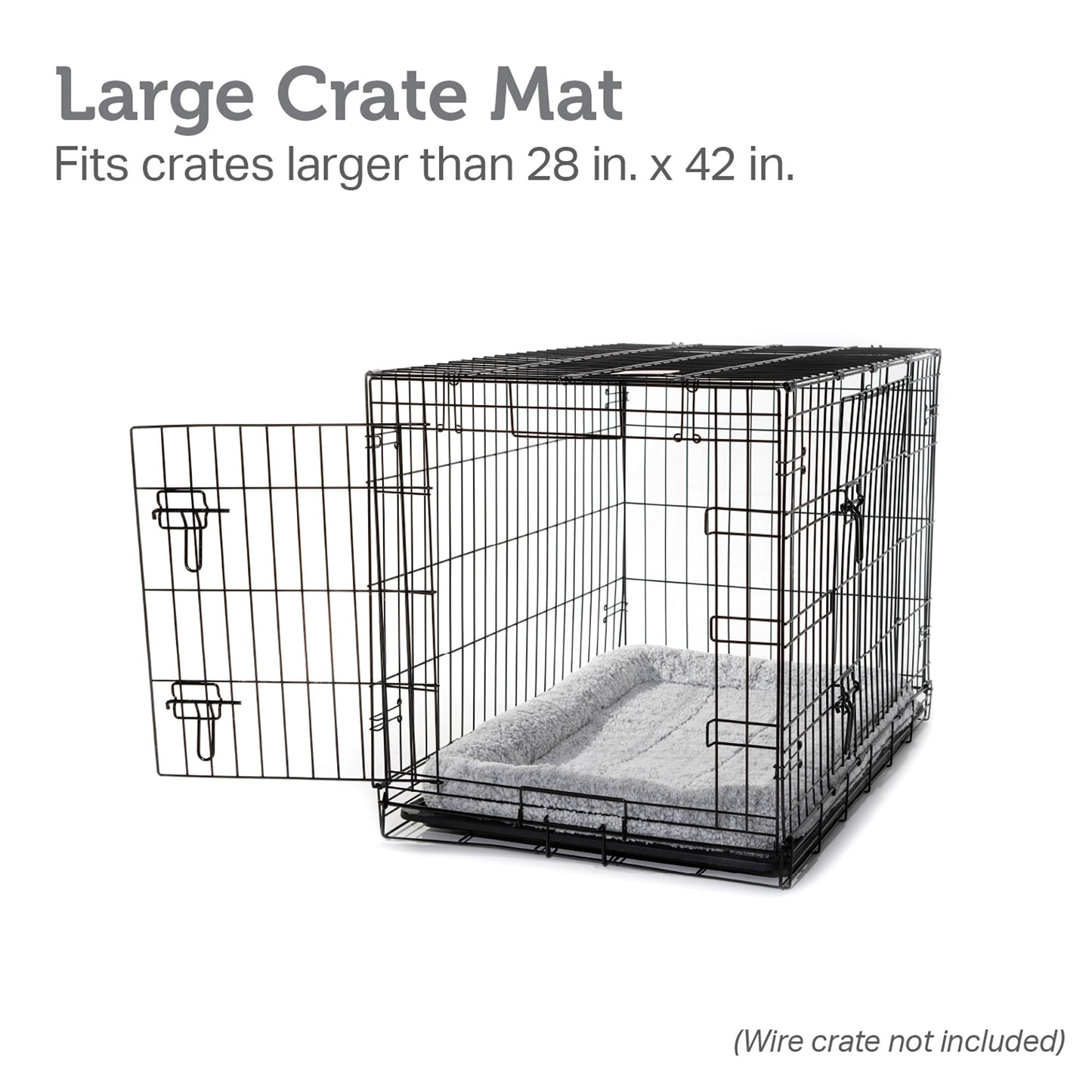 Bolster Dog Bed Crate Mat | Dog Crate Bed - Nova