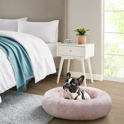 Coco Faux Fur Self Warming Indoor Round Donut Cuddler