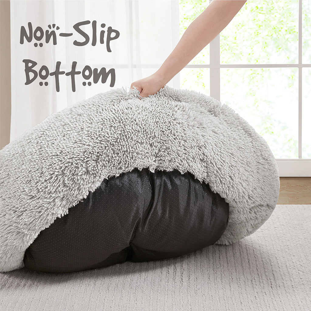 Coco Faux Fur Self Warming Indoor Round Donut Cuddler