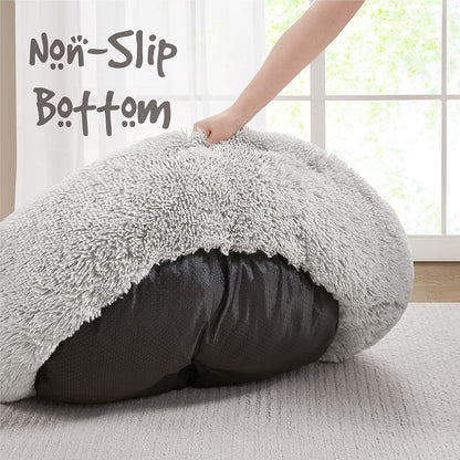 Coco Faux Fur Self Warming Indoor Round Donut Cuddler