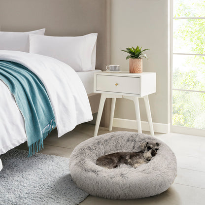 Coco Faux Fur Self Warming Indoor Round Donut Cuddler