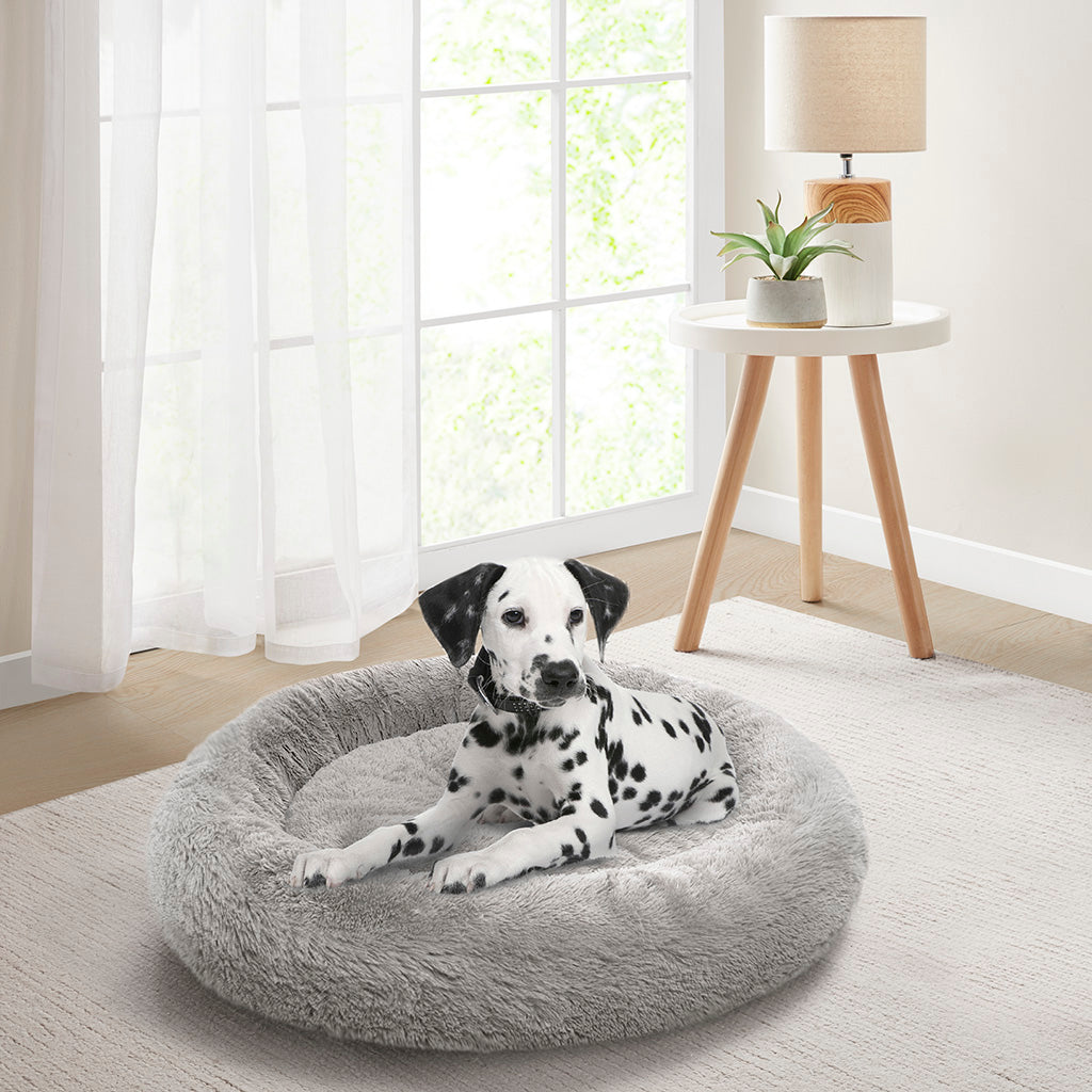 Coco Faux Fur Self Warming Indoor Round Donut Cuddler