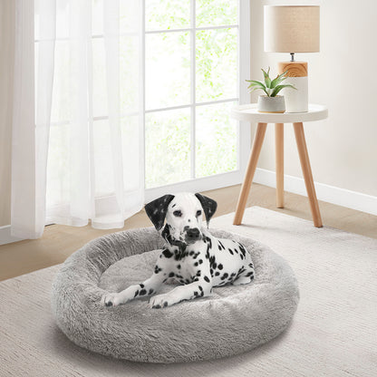 Coco Faux Fur Self Warming Indoor Round Donut Cuddler