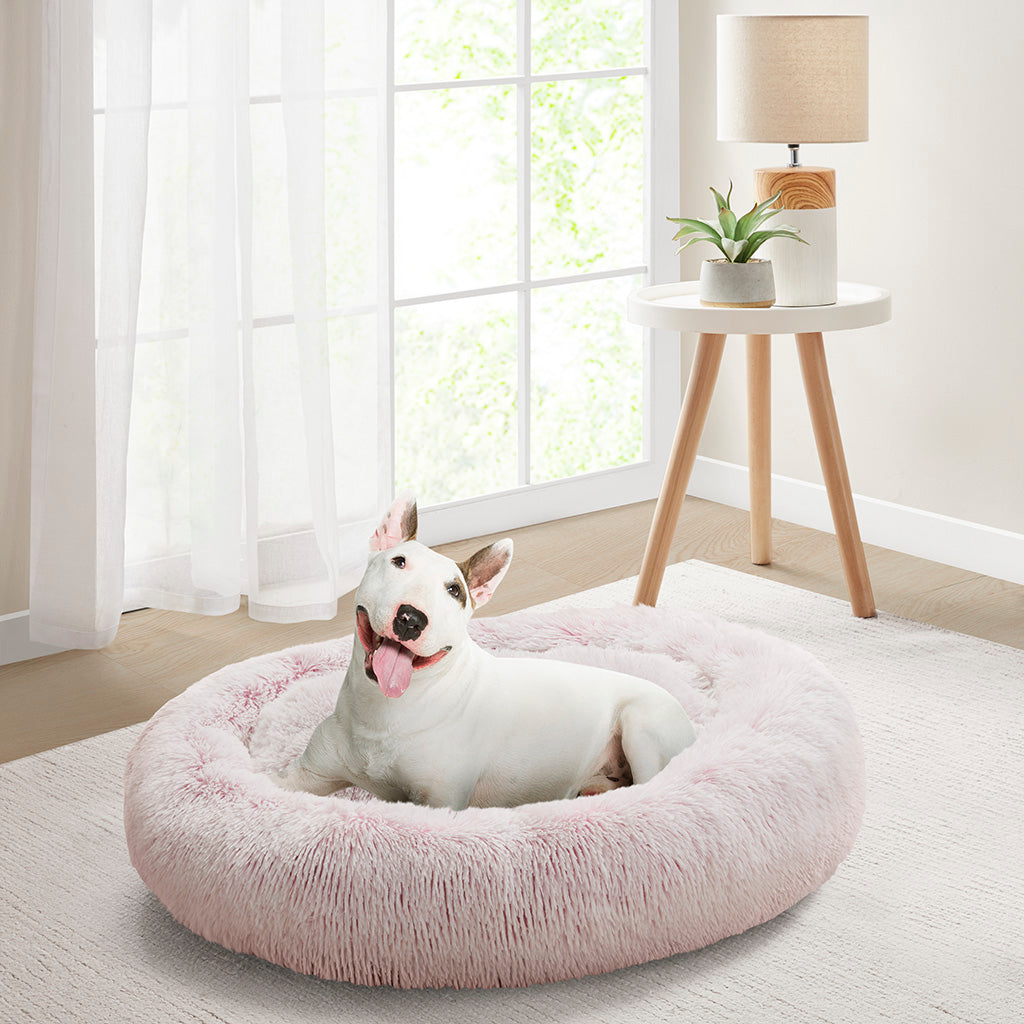 Coco Faux Fur Self Warming Indoor Round Donut Cuddler