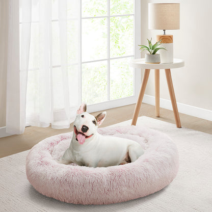 Coco Faux Fur Self Warming Indoor Round Donut Cuddler