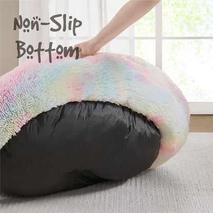 Donut Faux Fur Self Warming Indoor Round Donut Cuddler