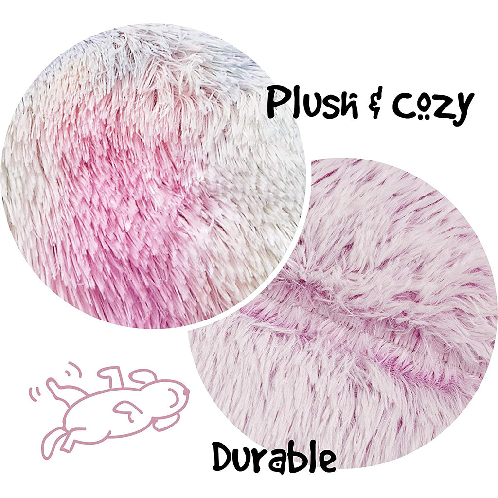Donut Faux Fur Self Warming Indoor Round Donut Cuddler
