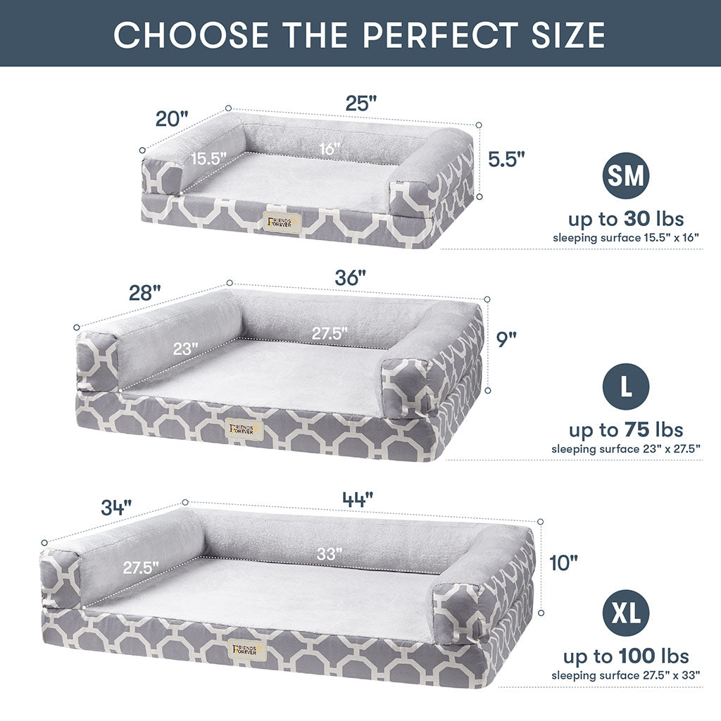 Orthopedic Dog Bed & Cat Bed | Dog Couch - Harper