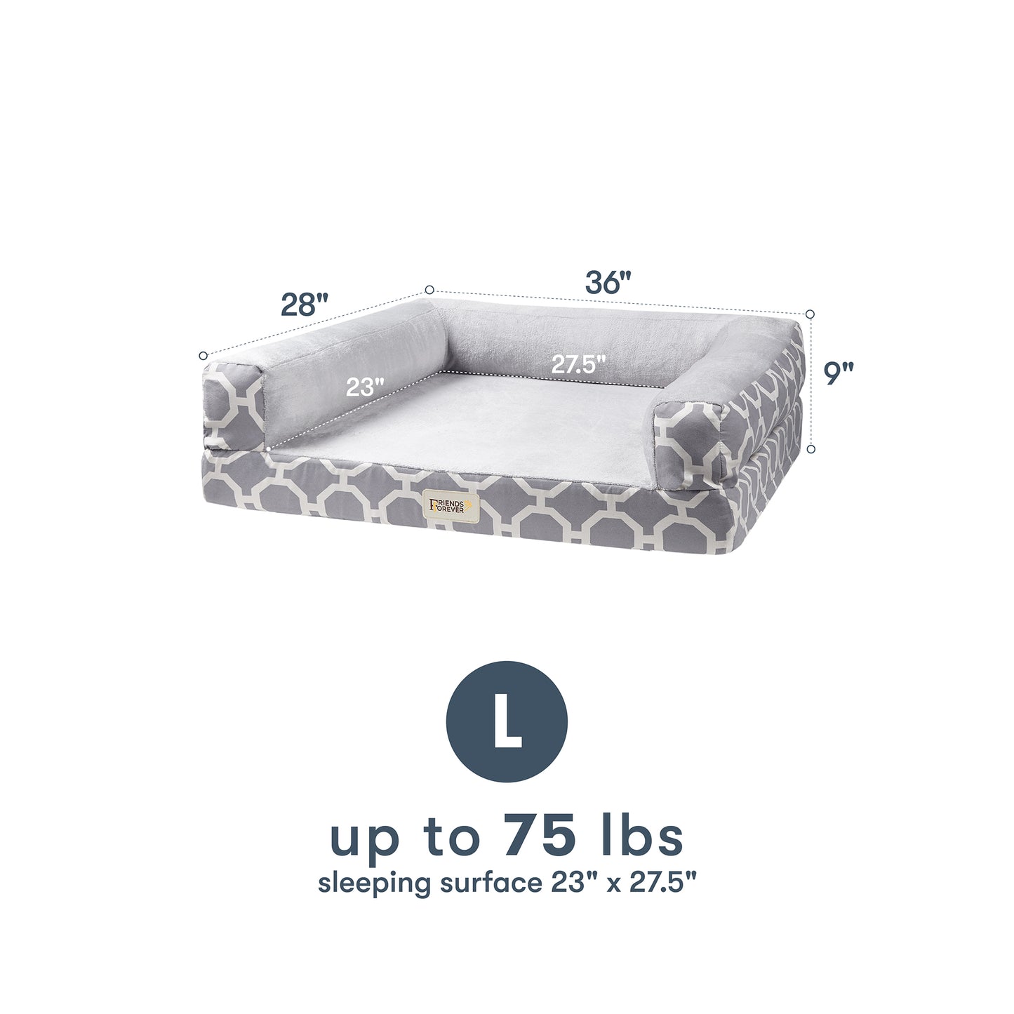 Orthopedic Dog Bed & Cat Bed | Dog Couch - Harper
