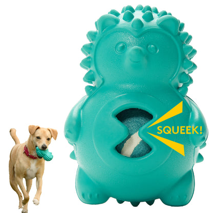 Dog Chew Toys | Squeaky Dog Toys  - Teal Hedgehog