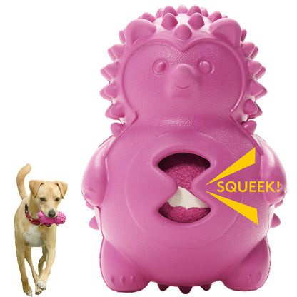 Dog Chew Toys | Squeaky Dog Toys  - Rose Red Hedgehog