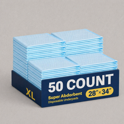 Pureline Disposable Absorbent Pads 28"x34" 50 ct/pk, 1pk
