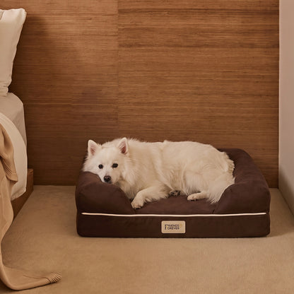 Orthopedic Dog Bed & Cat Bed | Memory Foam Dog Couch Sofa - Platinum
