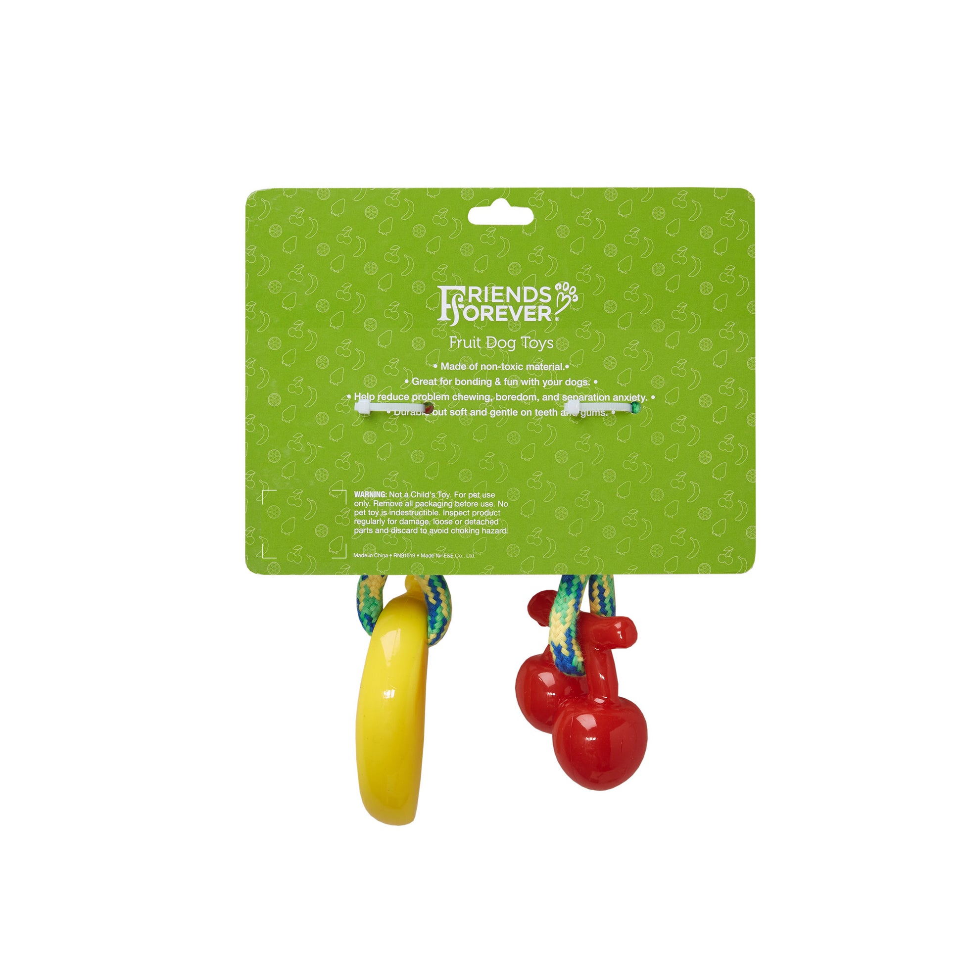 Dog Chew Toys | Dog Rope Toys - Orange and Banana 