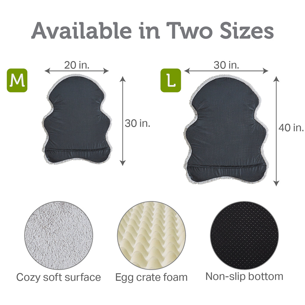 Puprug Faux Fur Orthopedic Dog Bed | Fur Rug Pet Bed Mat - Nala