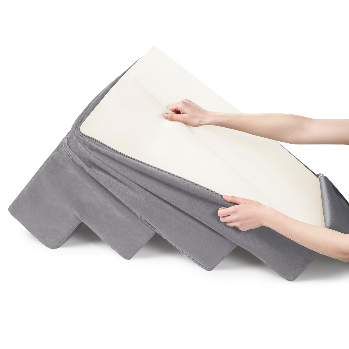 4-Step Pet Stairs | Dog Stairs - Milo/Grey