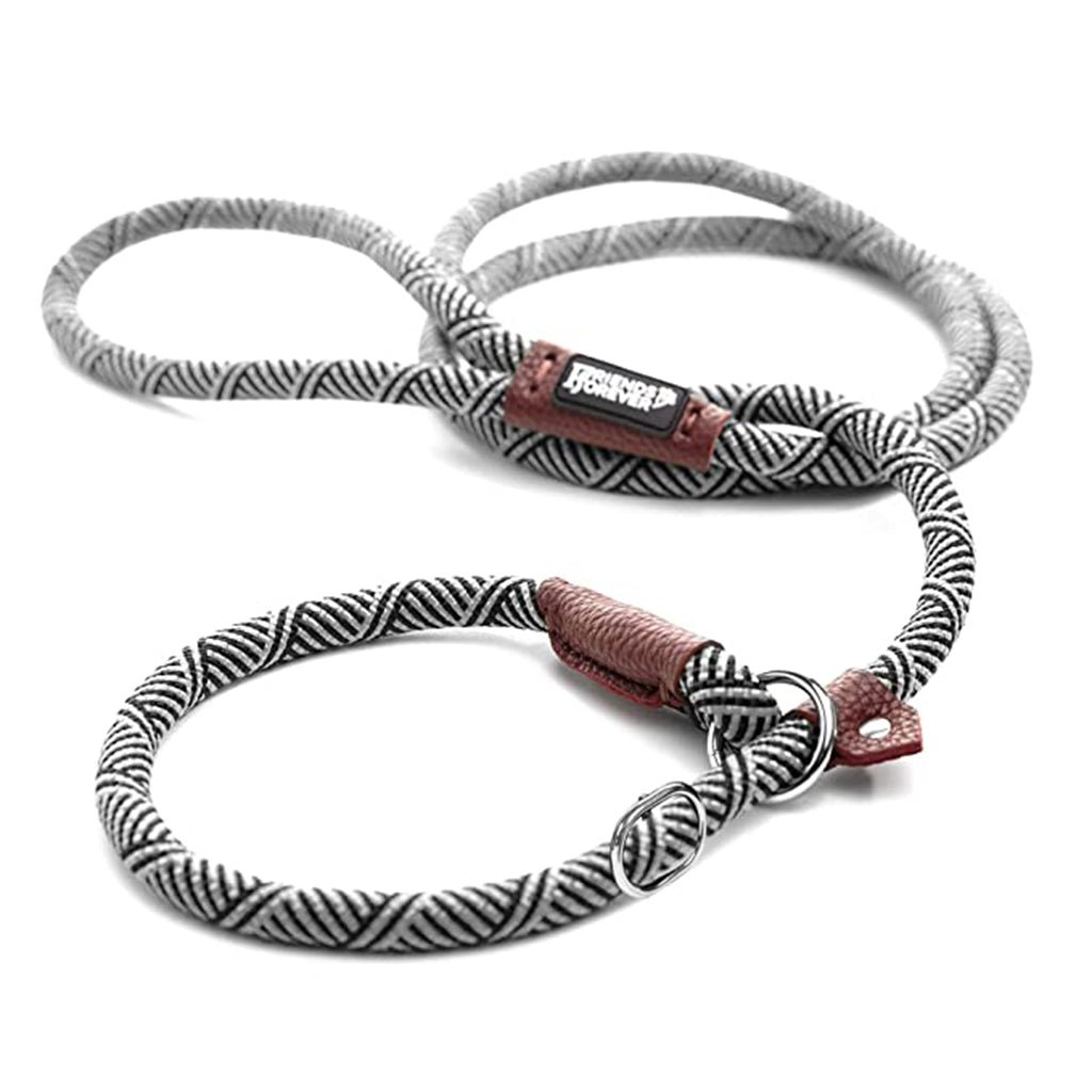 Slip Lead Dog Leash | 6 Feet Dog Rope Leash - Durable/Grey