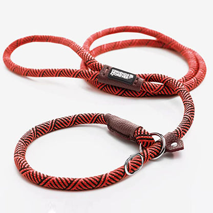 Slip Lead Dog Leash | 6 Feet Dog Rope Leash - Durable/Red