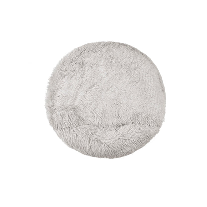 Donut Dog Bed with Hooded Blanket - Luna/Grey