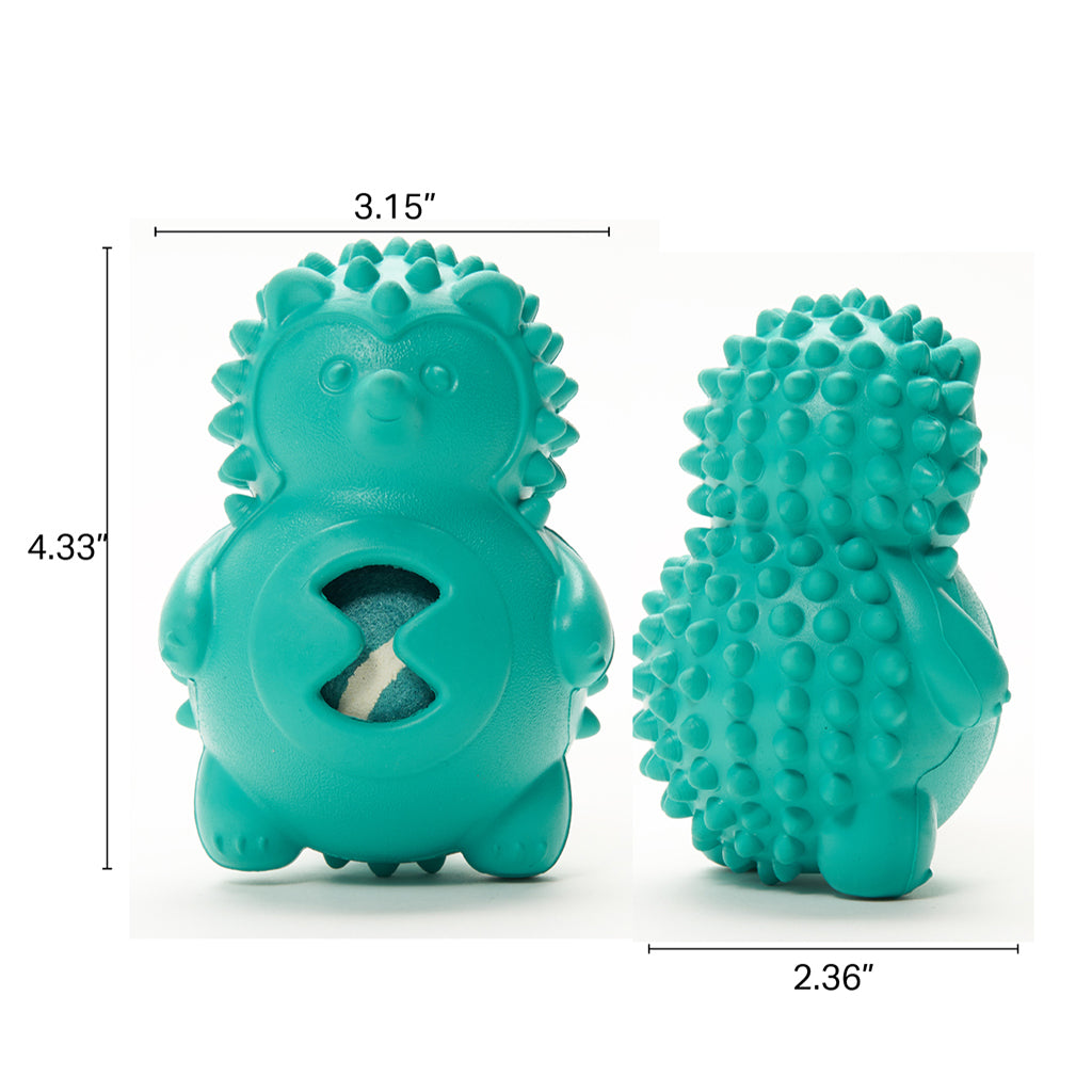 Dog Chew Toys | Squeaky Dog Toys  - Teal Hedgehog
