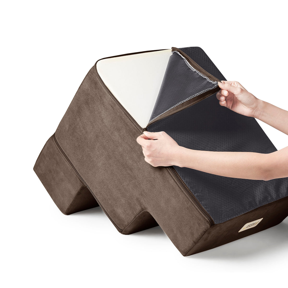 3-Step Pet Stairs | Dog Stairs - Milo/Cocoa